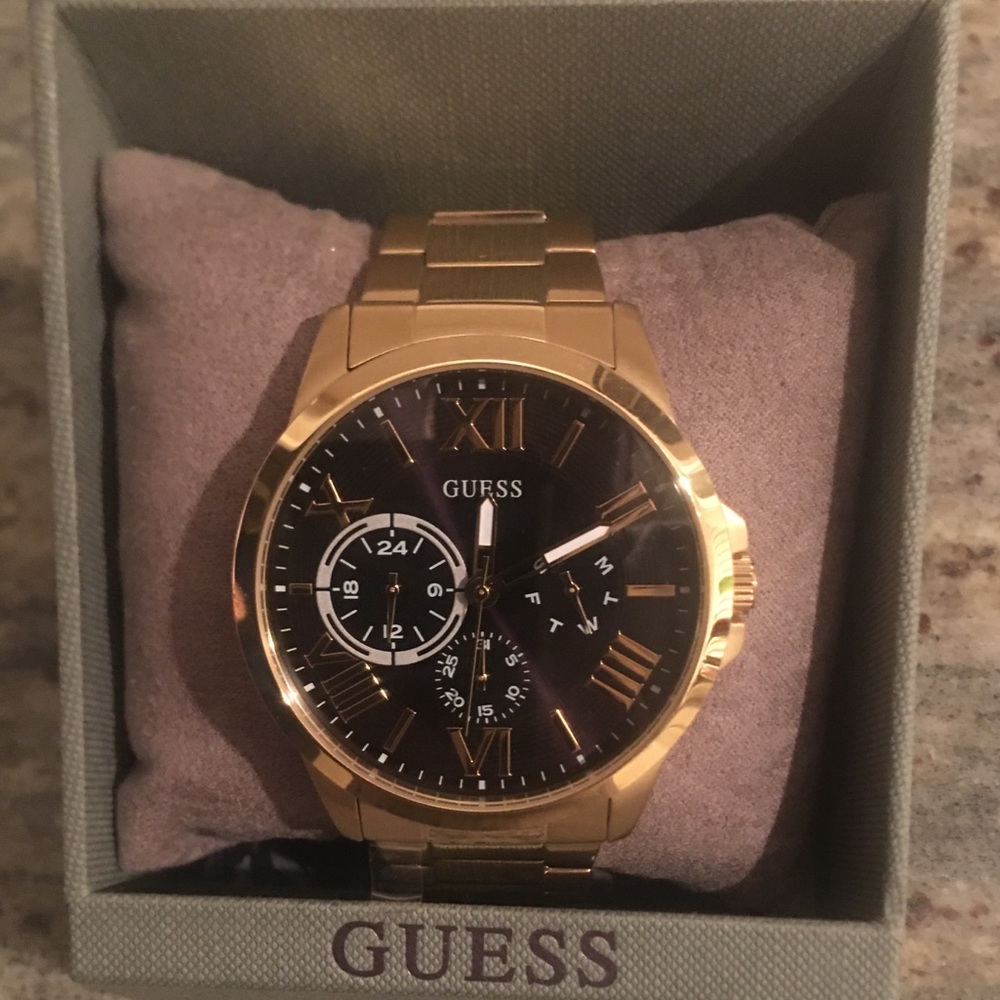 Guess Men’s Gold-Tone Watch